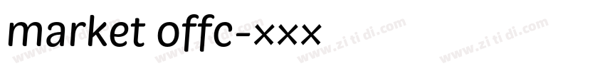 market offc字体转换